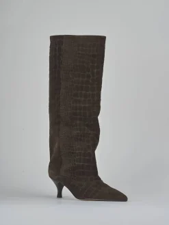 Stivali tacco 5cm cocco testa