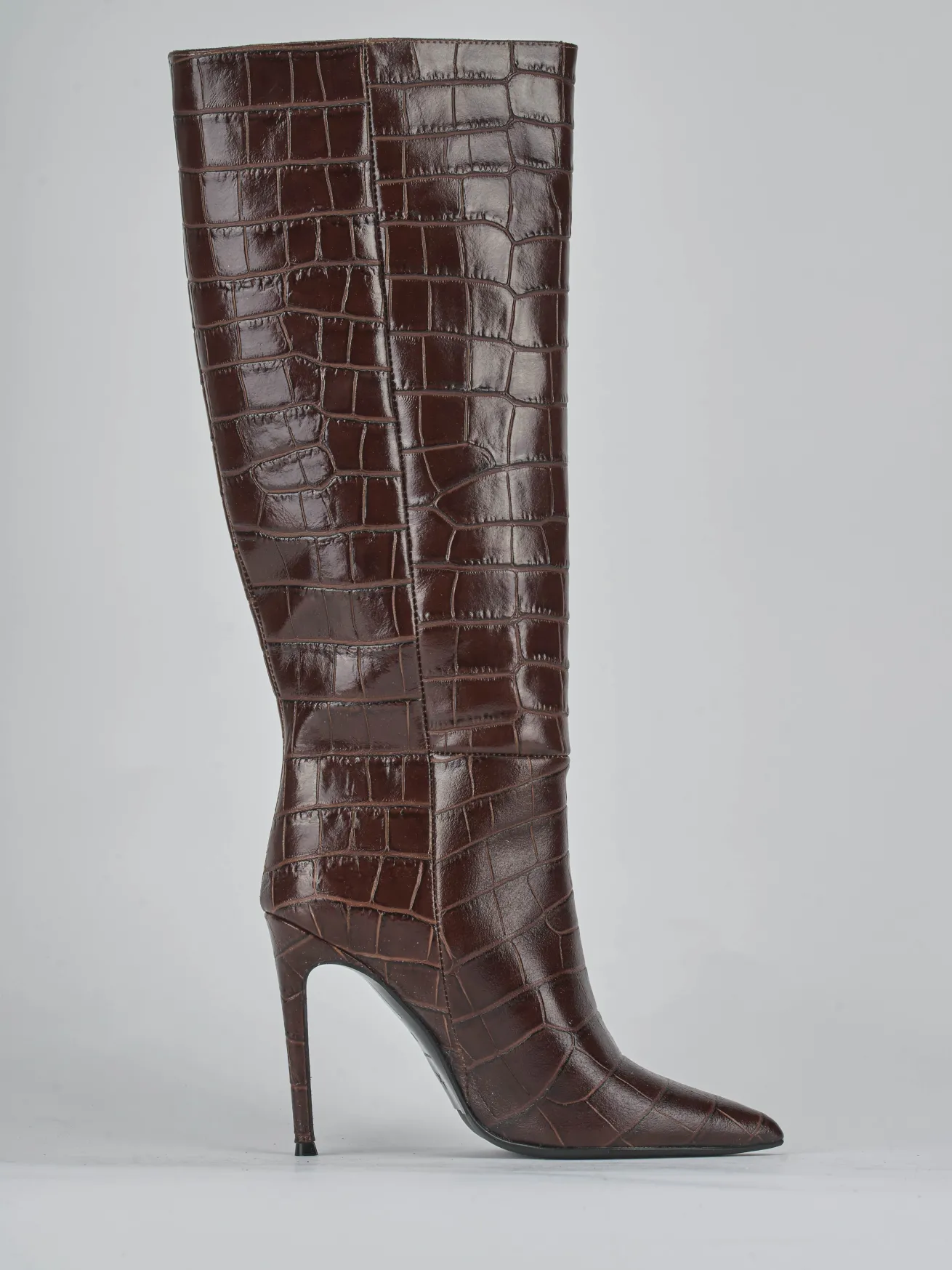 Stivali tacco 10cm cocco testa