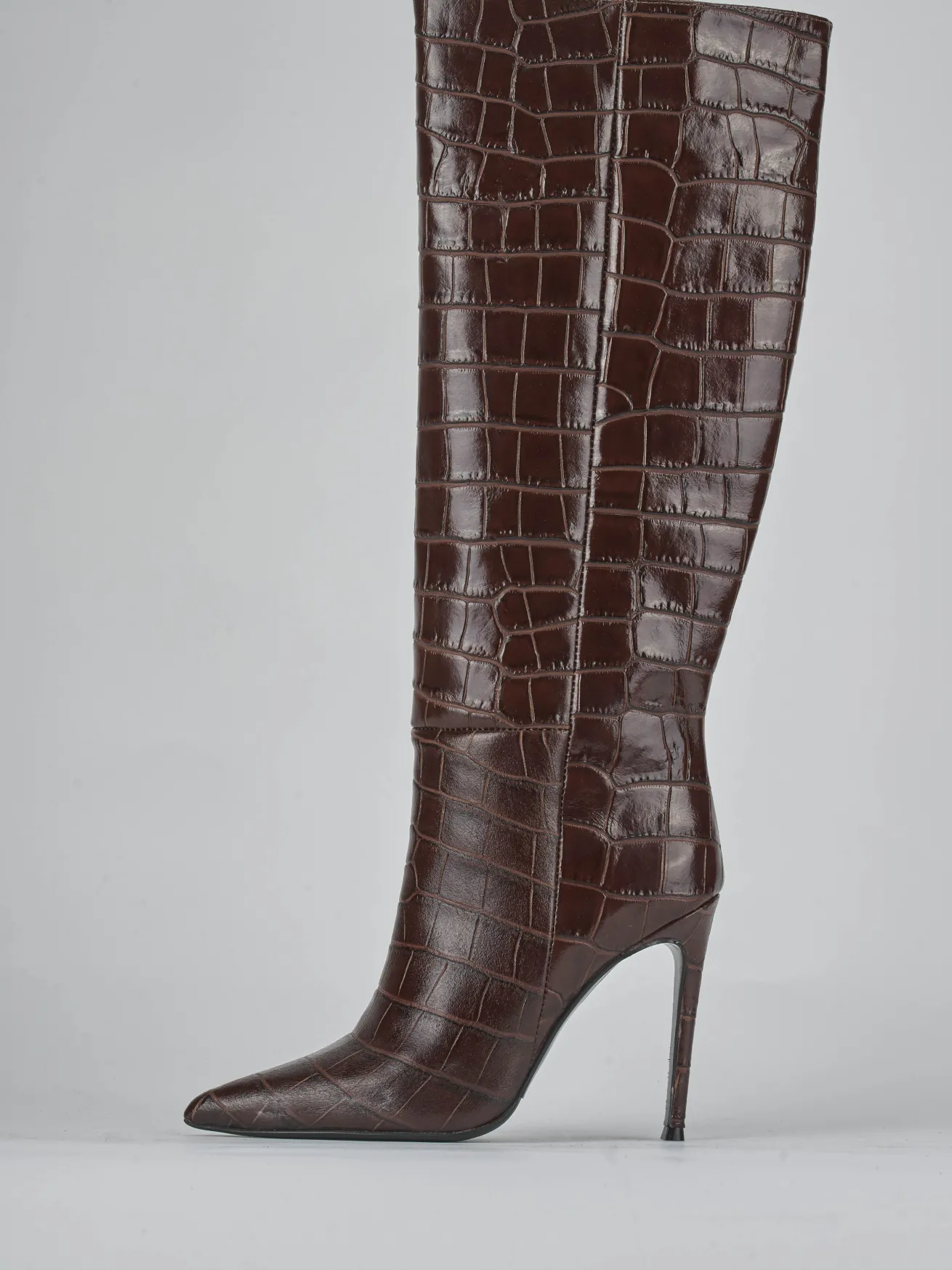 Stivali tacco 10cm cocco testa