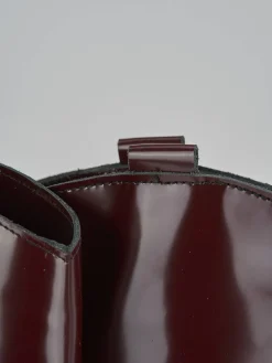 Stivali tacco 2cm pelle bordo'