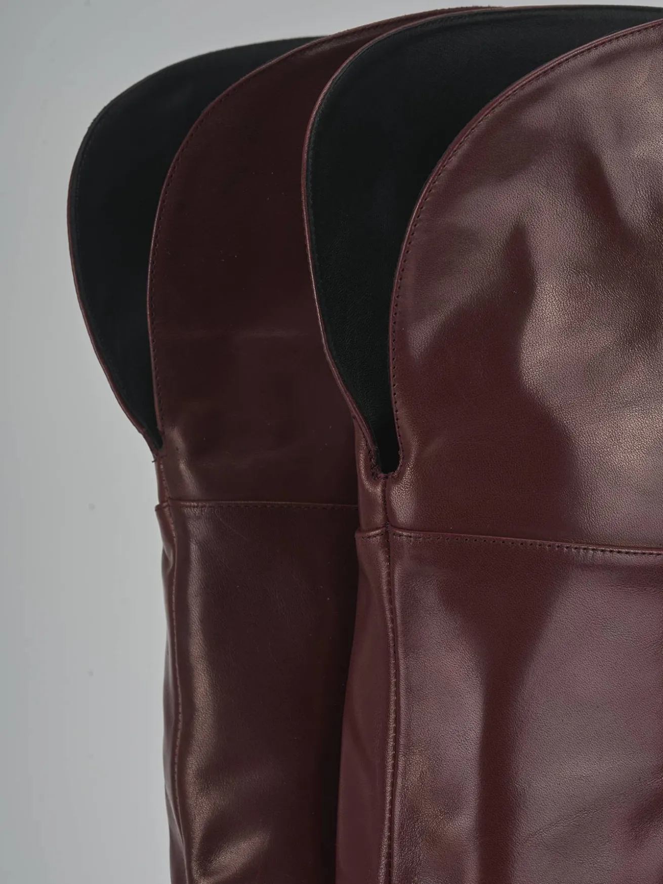 Stivali tacco 8cm pelle bordo'