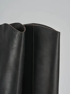 Stivali tacco 9cm pelle marrone