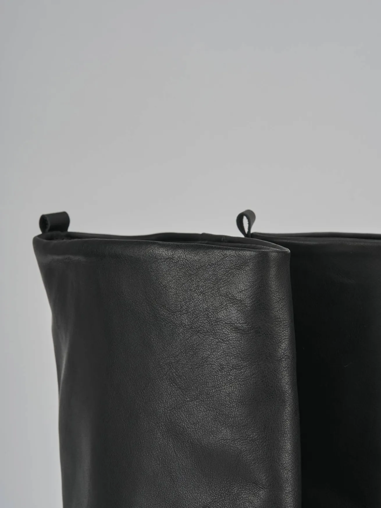 Stivali tacco 7cm pelle nero