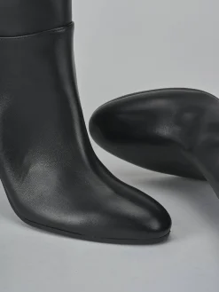 Stivali tacco 9cm pelle nero