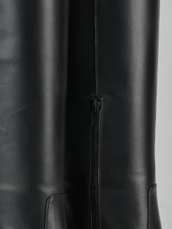 Stivali tacco 6cm pelle nero