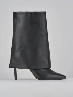 Stivali tacco 11cm pelle nero