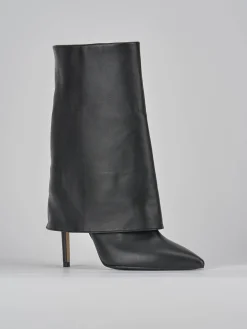 Stivali tacco 11cm pelle nero