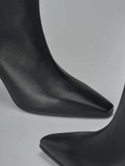 Stivali tacco 8cm pelle nero