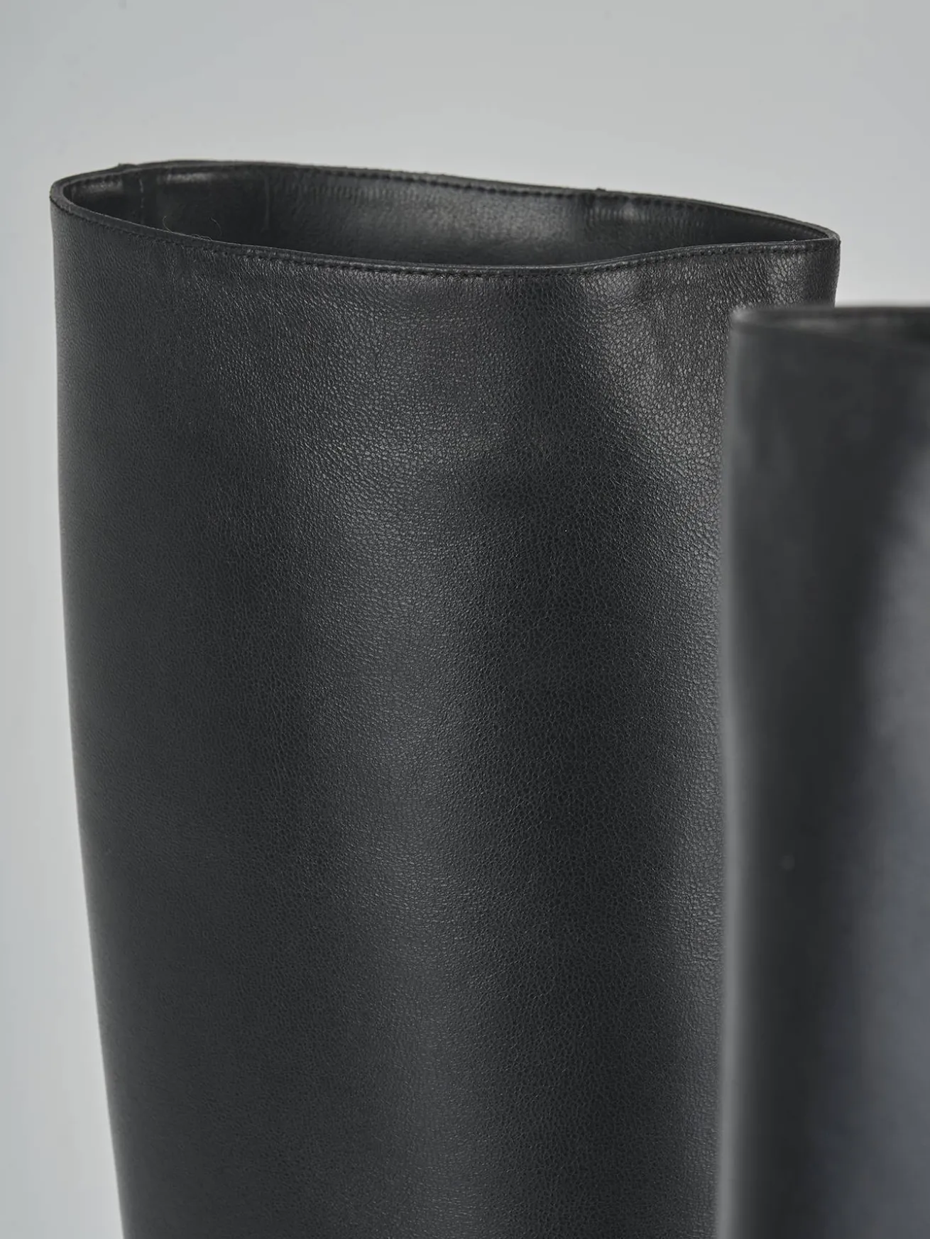 Stivali tacco 8cm pelle nero