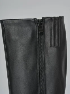 Stivali tacco 9cm pelle nero