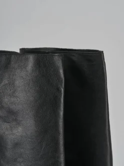 Stivali tacco 6cm pelle nero