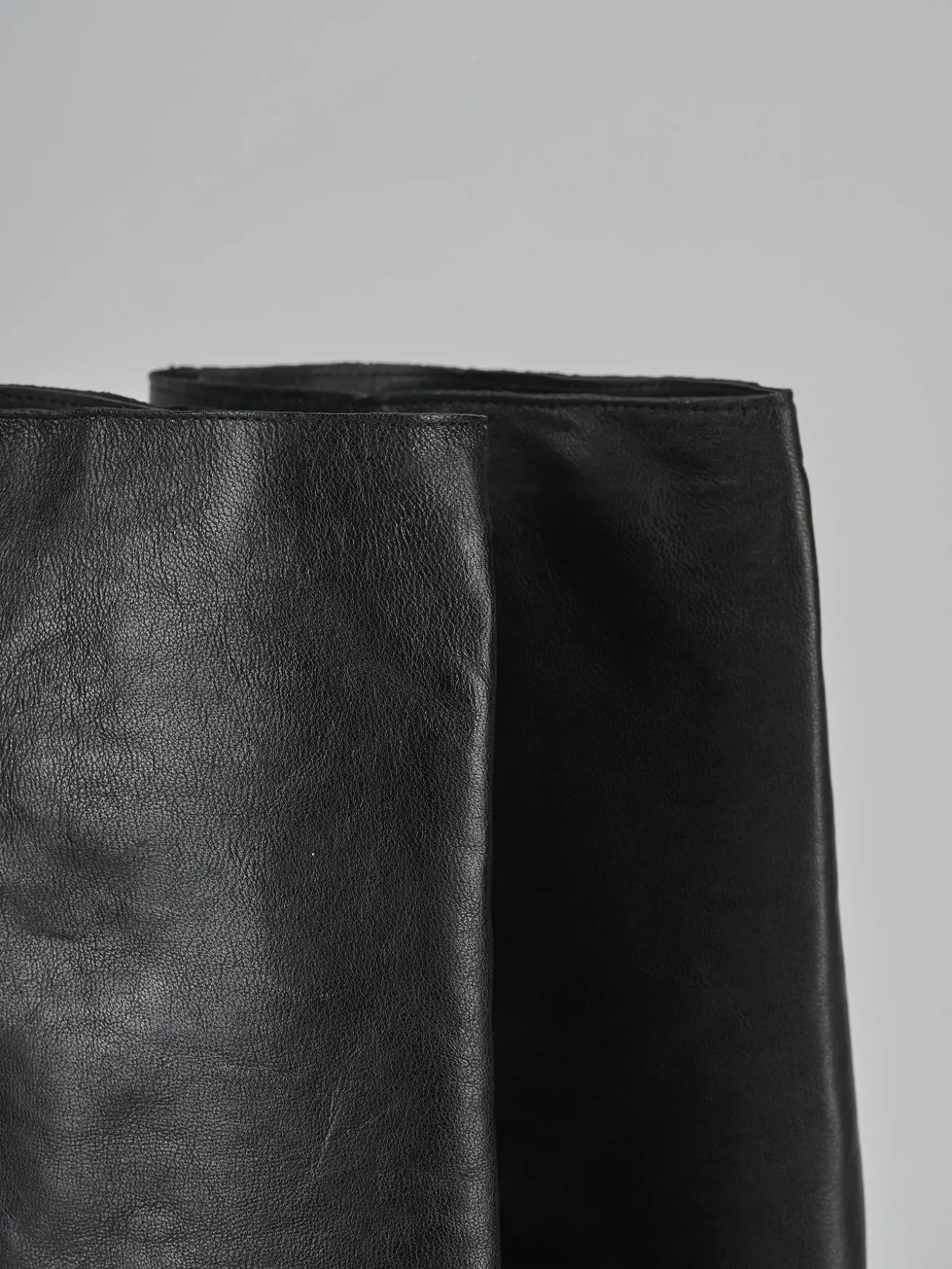 Stivali tacco 6cm pelle nero