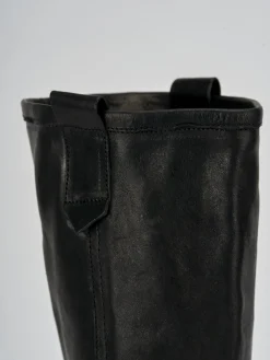 Stivali tacco 1cm pelle nero