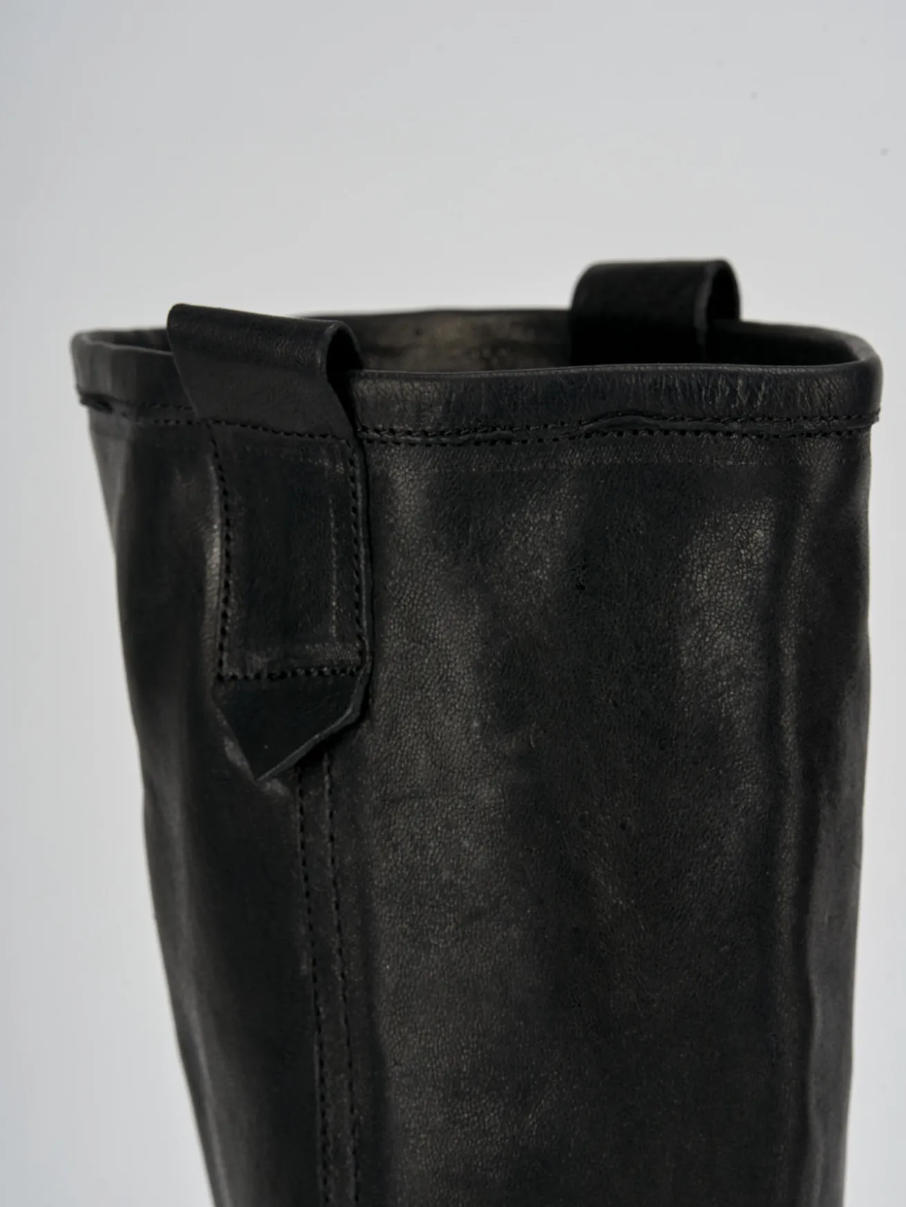 Stivali tacco 1cm pelle nero