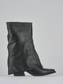 Stivali tacco 7cm pelle nero