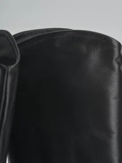 Stivali tacco 10cm pelle nero