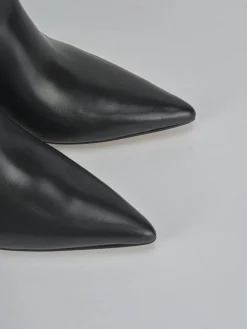 Stivali tacco 5cm pelle nero