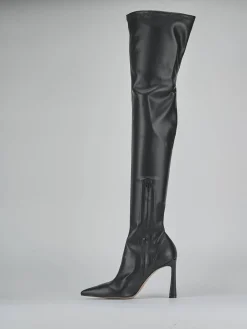 Stivali tacco 9cm pelle nero