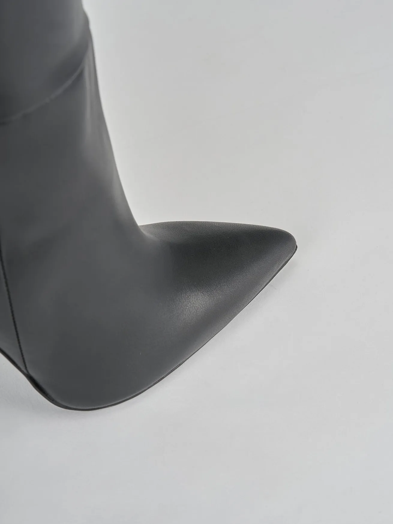 Stivali tacco 10cm pelle nero