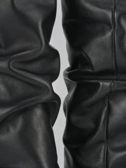 Stivali tacco 9cm pelle nero