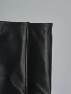 Stivali tacco 8cm pelle nero