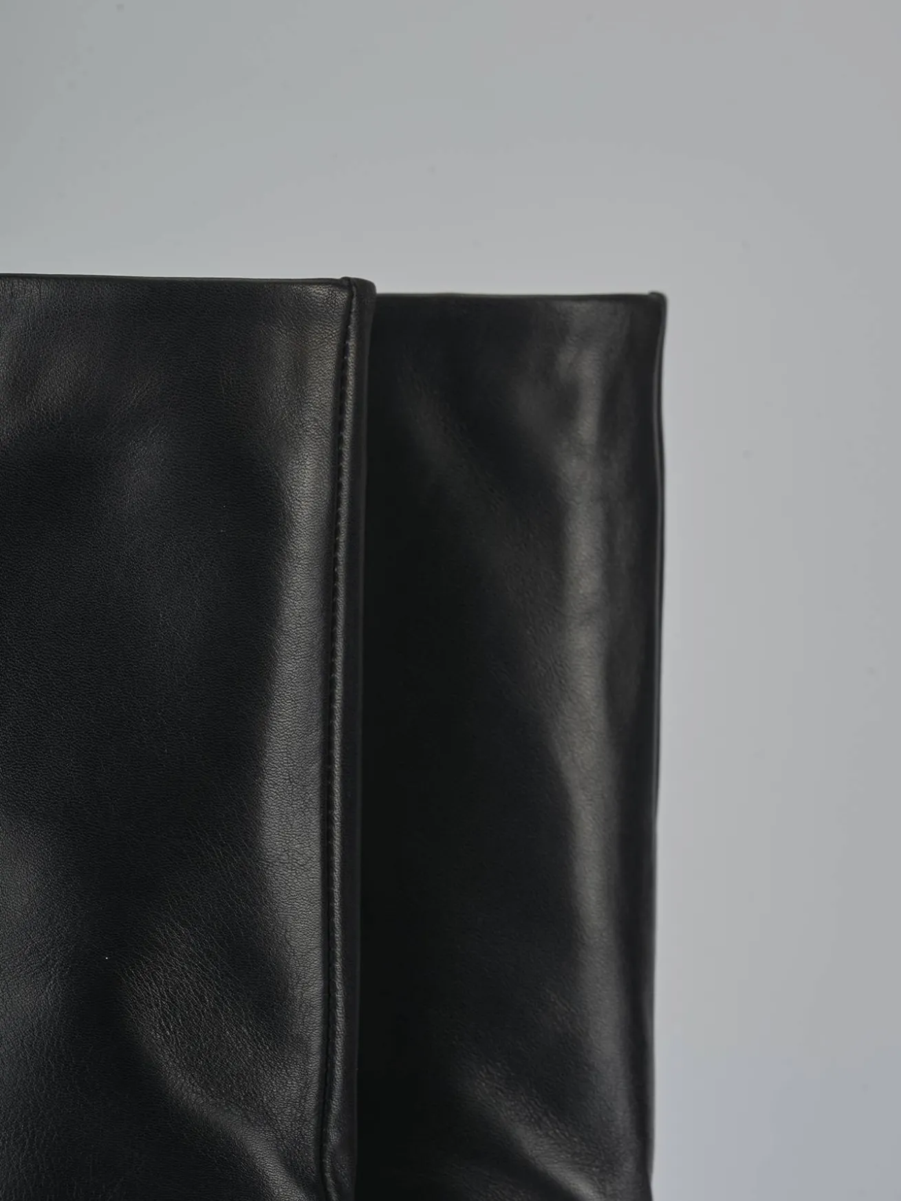 Stivali tacco 8cm pelle nero