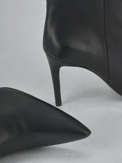 Stivali tacco 7cm pelle nero