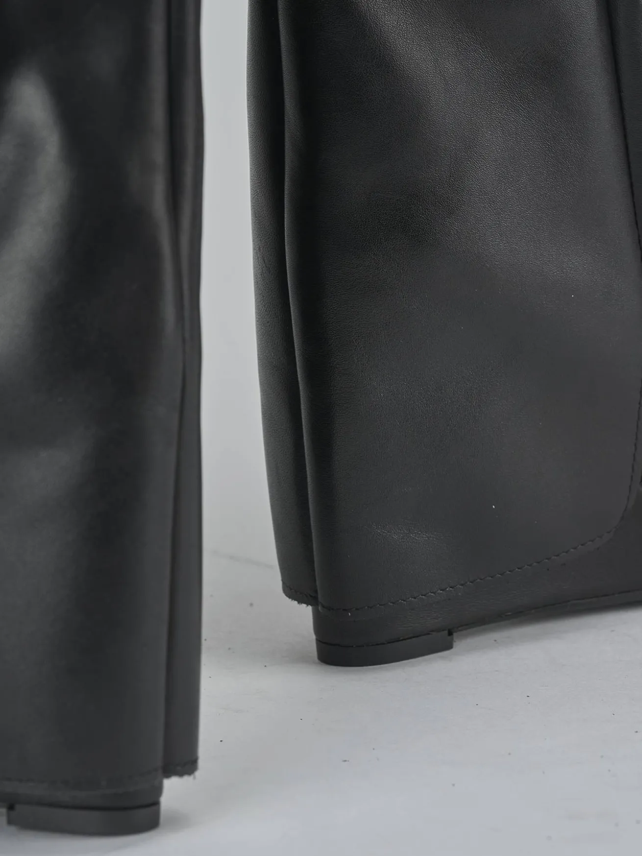 Stivali tacco 9cm pelle nero