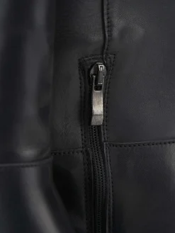 Stivali tacco 2cm pelle nero