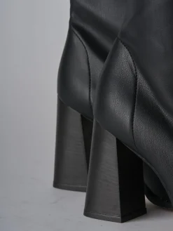 Stivali tacco 9cm pelle nero