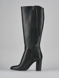 Stivali tacco 8cm pelle nero