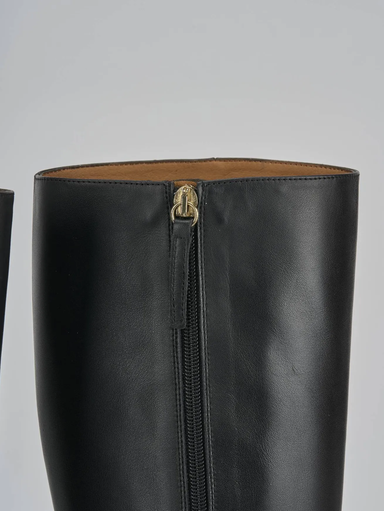 Stivali tacco 7cm pelle nero