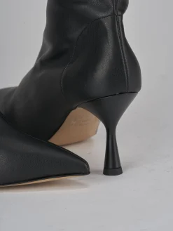 Stivali tacco 7cm pelle nero