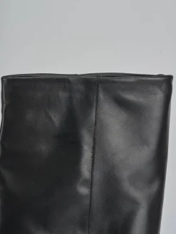 Stivali tacco 2cm pelle nero