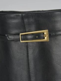 Stivali tacco 9cm pelle nero