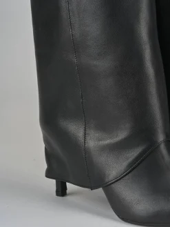 Stivali tacco 9cm pelle nero