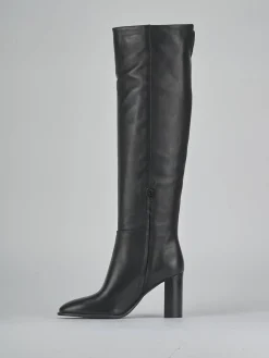 Stivali tacco 9cm pelle nero