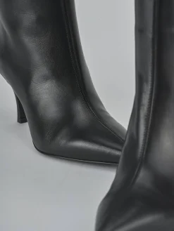 Stivali tacco 7cm pelle nero