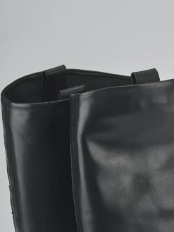 Stivali tacco 3cm pelle nero