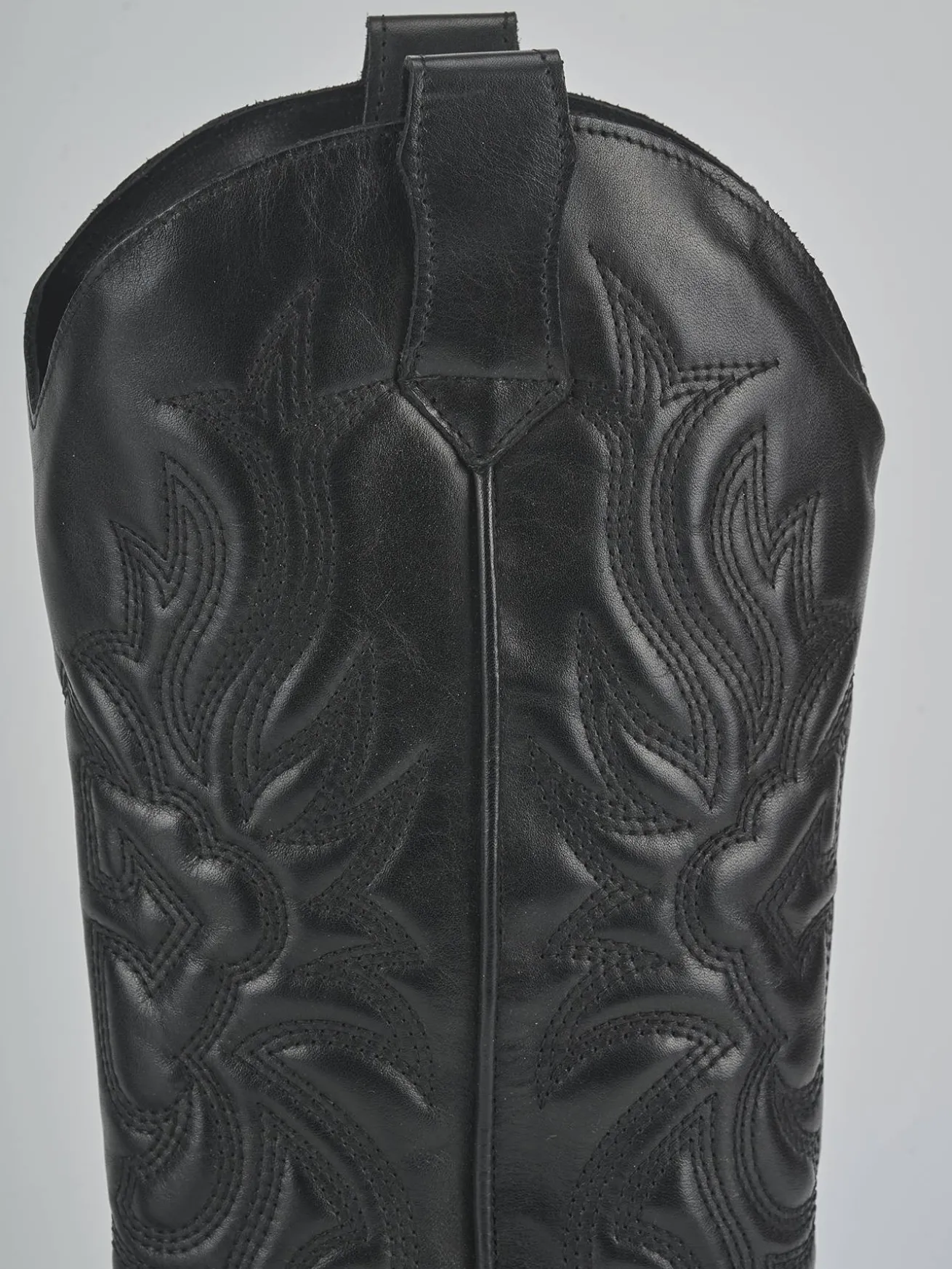 Stivali tacco 4cm pelle nero