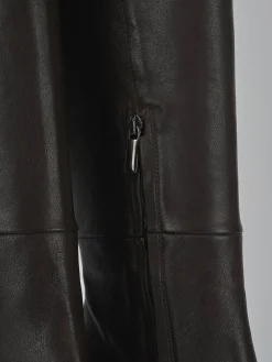 Stivali tacco 8cm pelle nero