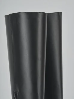 Stivali tacco 3cm pelle nero