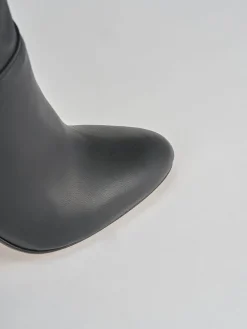 Stivali tacco 9cm pelle nero