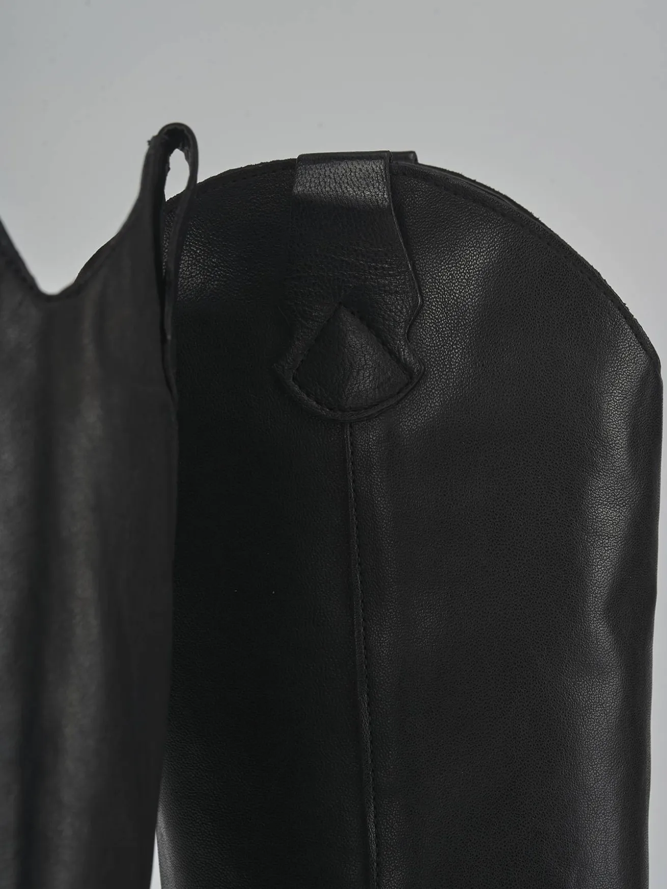 Stivali tacco 6cm pelle nero