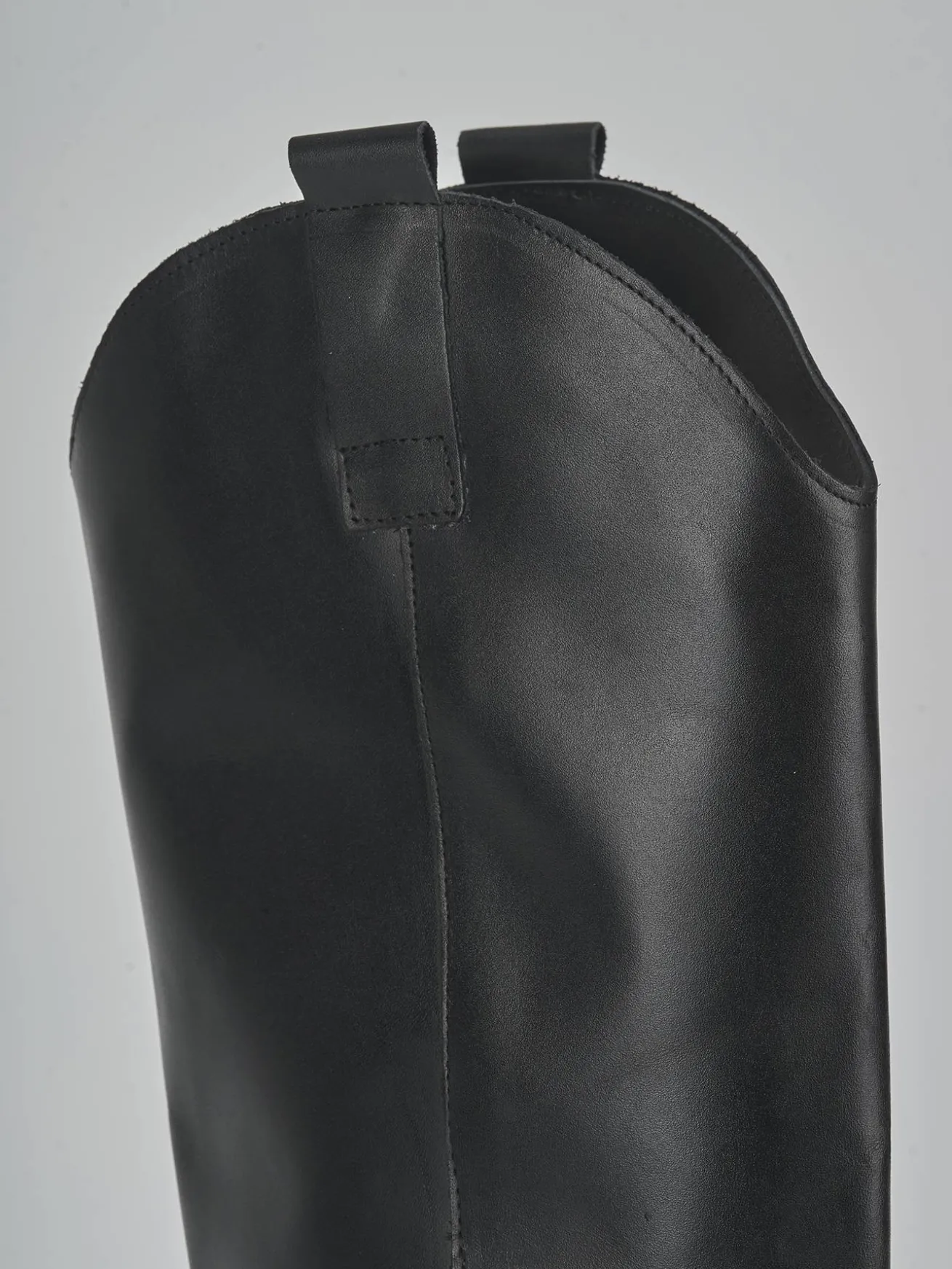 Stivali tacco 4cm pelle nero