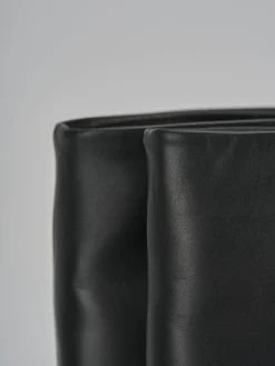 Stivali tacco 2cm pelle nero