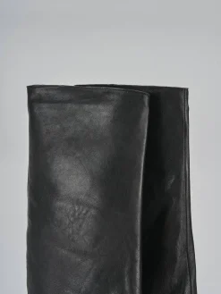 Stivali tacco 6cm pelle nero