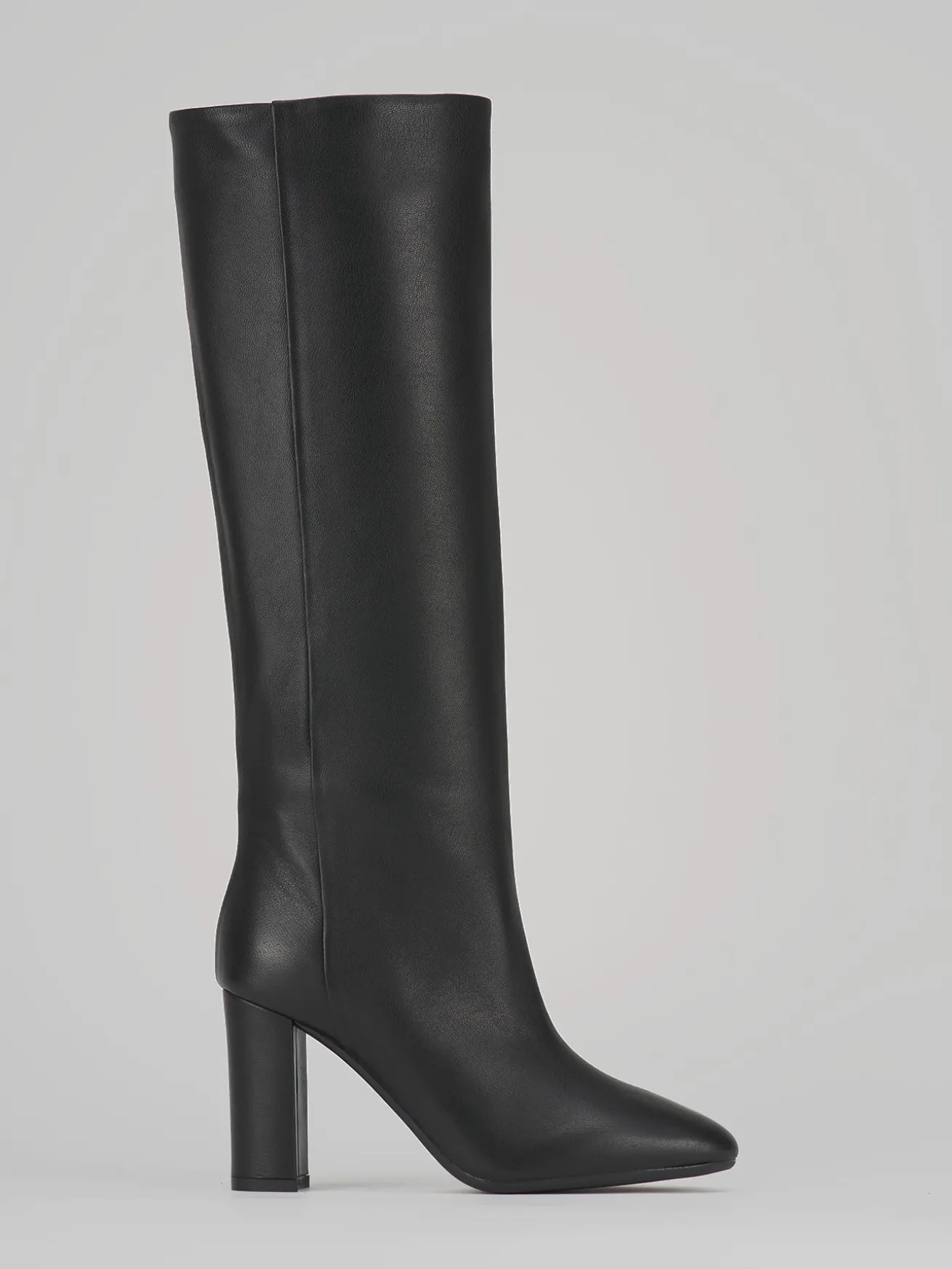 Stivali tacco 9cm pelle nero