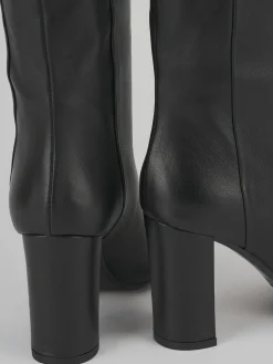 Stivali tacco 9cm pelle nero