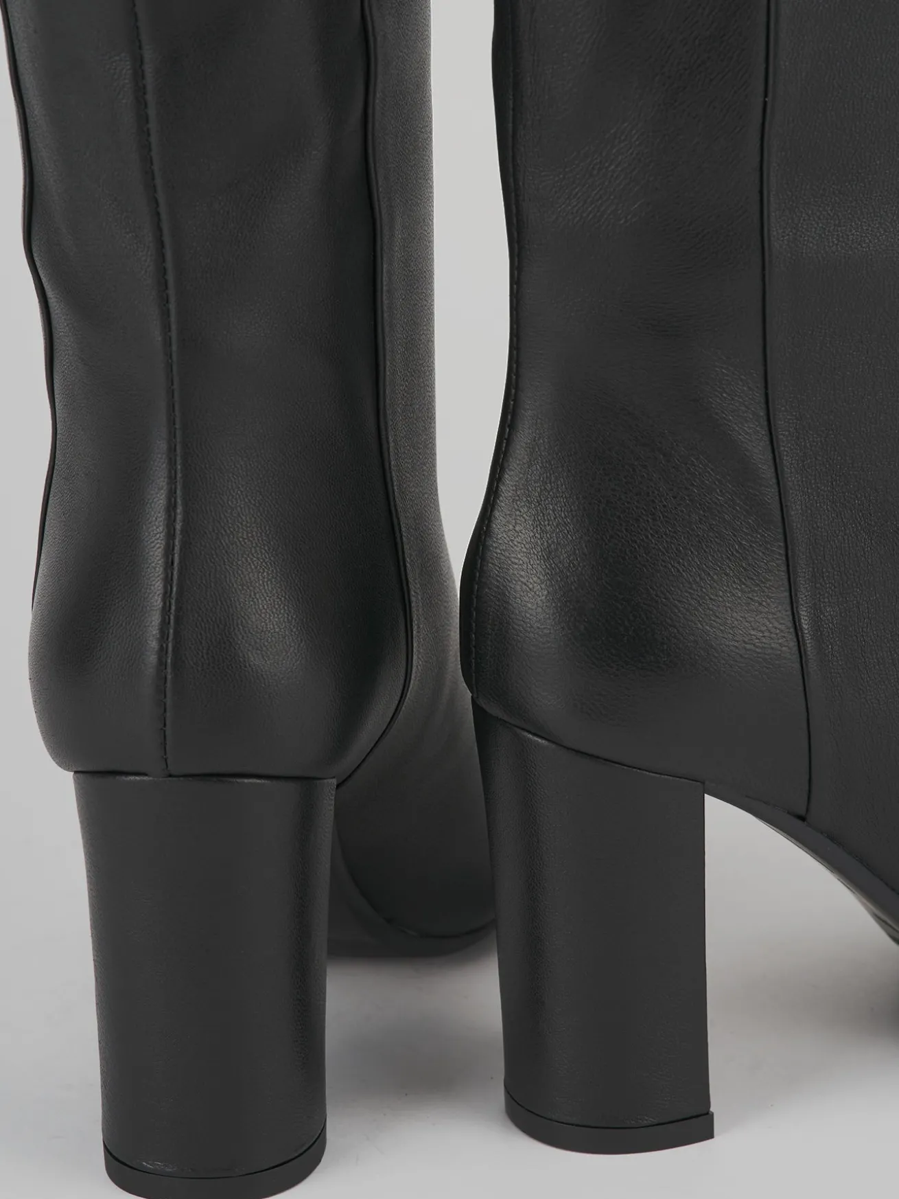 Stivali tacco 9cm pelle nero